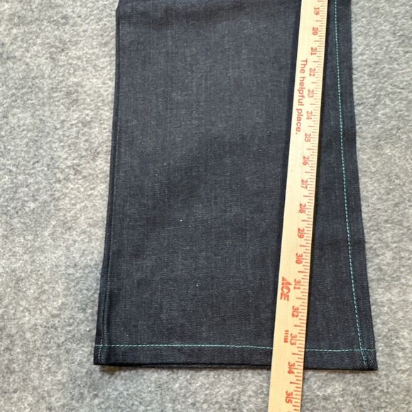 Vintage COOGI Straight Jeans Men's 34x34 Dark Blue Embroidered Abstract Rare - Picture 4 of 7